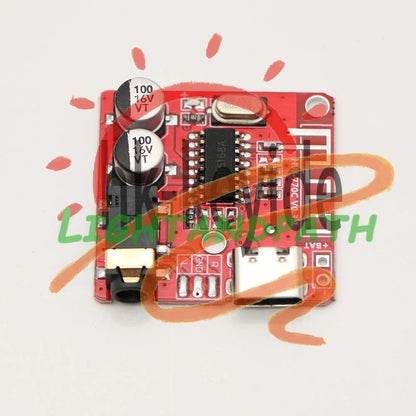 3.7-5V Type-C Bluetooth 5.0 Audio Receiver MP3 Decoder Lossless Amplifier Module