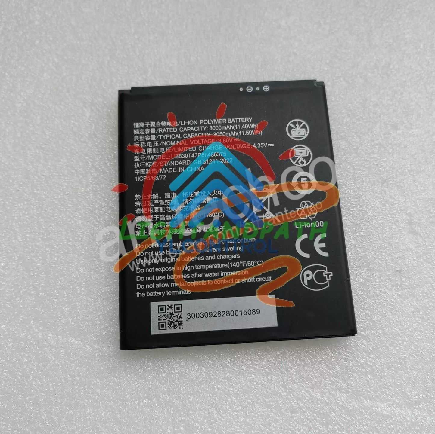 Li3830T43P8h486375 3050mAh Battery for ZTE Blade A31 Mobile Phone #Li
