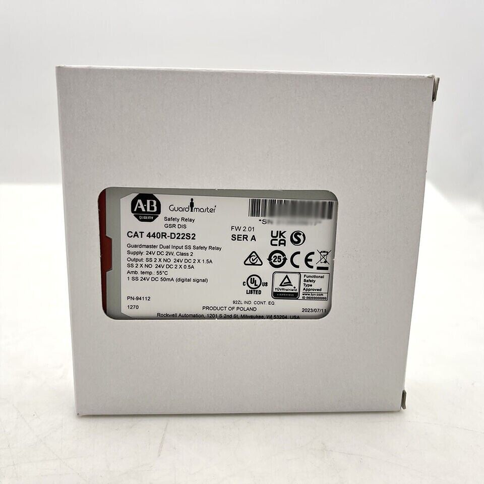 New Factory Sealed AB 440RD22S2 Guardmaster Expansion Relay Module - GUARDMASTER