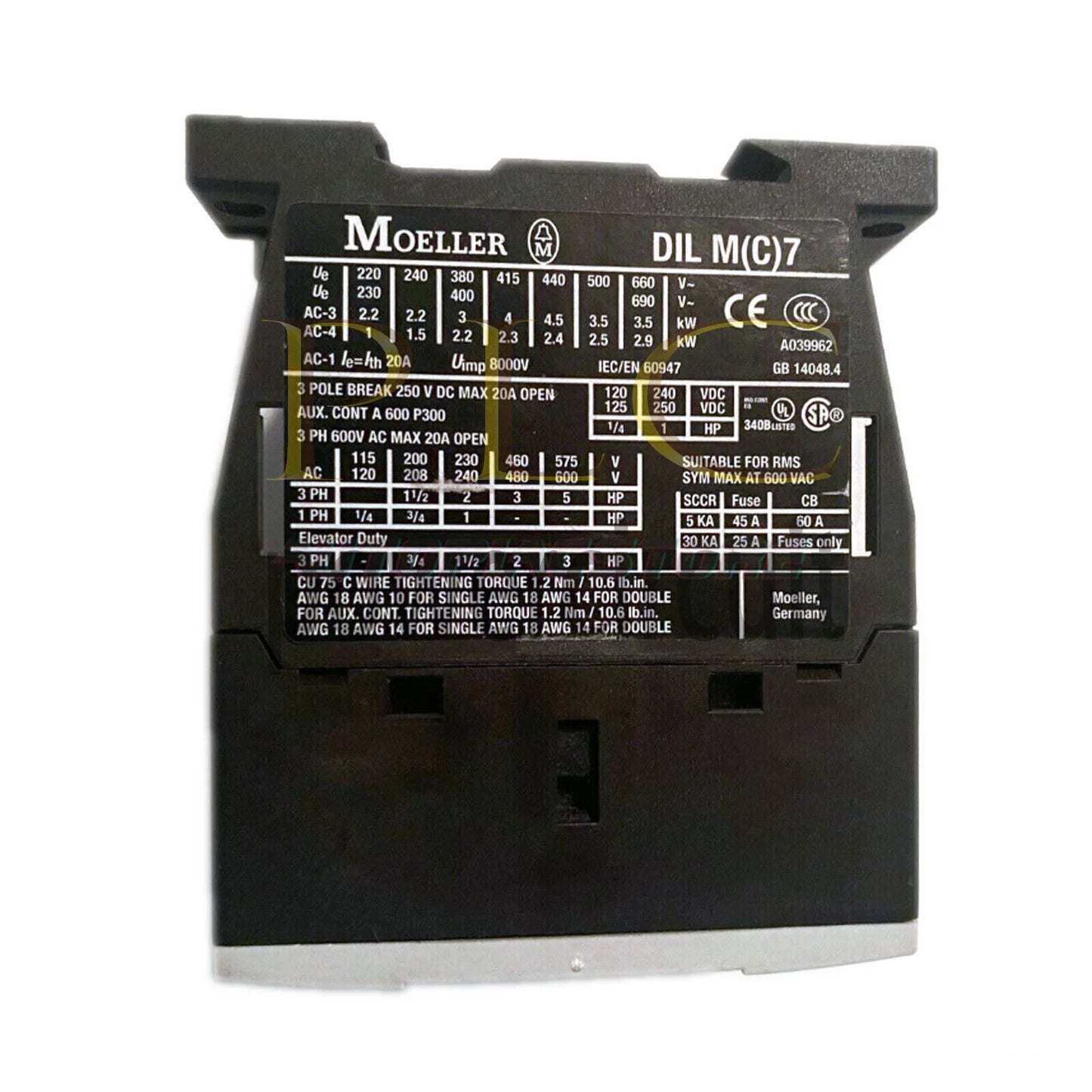 1PCS EATON DILMC7-01 DC24V XTCEC007B01 Dc contactor In Box~