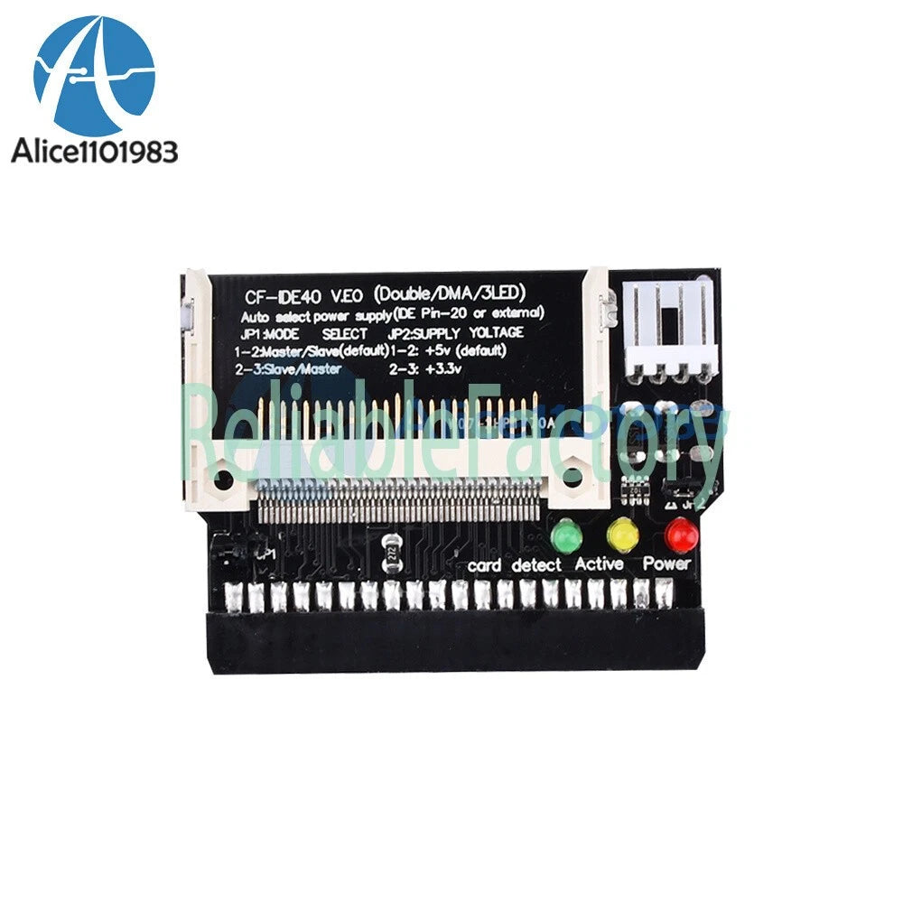 Compact Flash CF to 3.5 Female 40 Pin IDE Bootable Adapter Converter Card