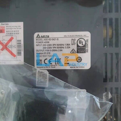 Delta B2 Servo Driver ASD-B2-0421-B, 400W, 200-230V, 1.86A - DELTA