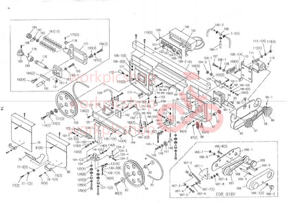 Drive Wheel For Eisen 916W Bandsaw (Way Train UE-916A)