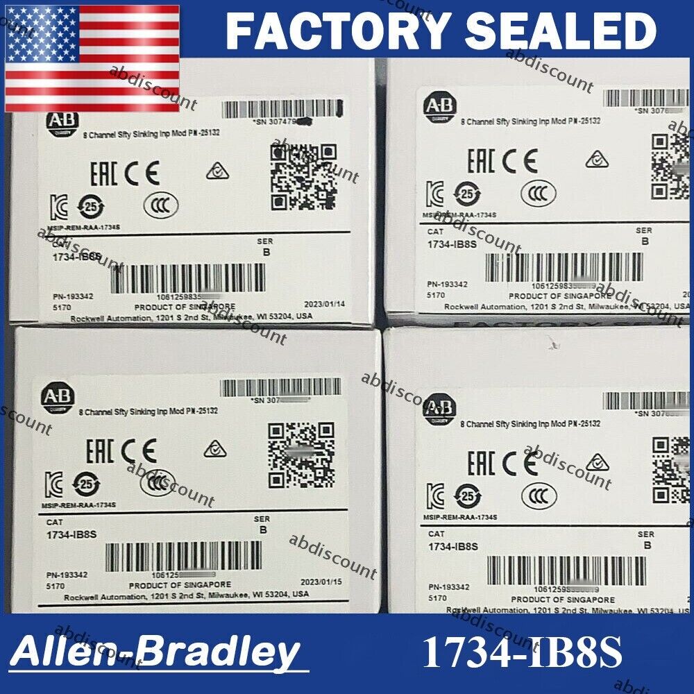 Allen-Bradley 1734-IB8S Safety Sinking Input Module, 1734 IB8S - ALLEN-BRADLEY