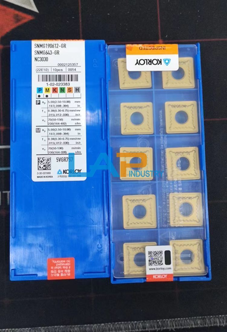 10 KORLOY Carbide CNC Inserts SNMG190612-GR NC3030 - KORLOY