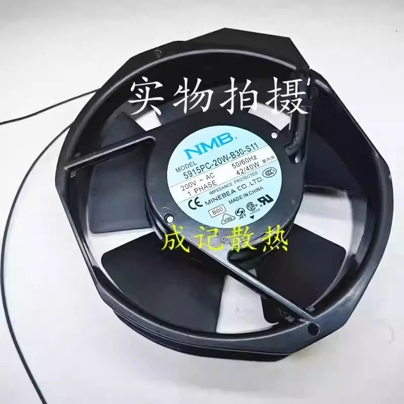 NMB 5915PC-20W-B30-S11 AC200V 42/40W 17238 AC Cabinet Cooling Fan