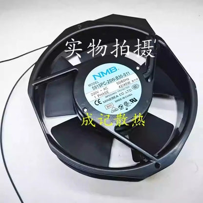 NMB 5915PC-20W-B30-S11 AC200V 42/40W 17238 AC Cabinet Cooling Fan