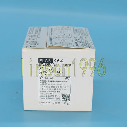 New One Fuji Electric Circuit Breaker EW32EAG 3P 5A - FUJI
