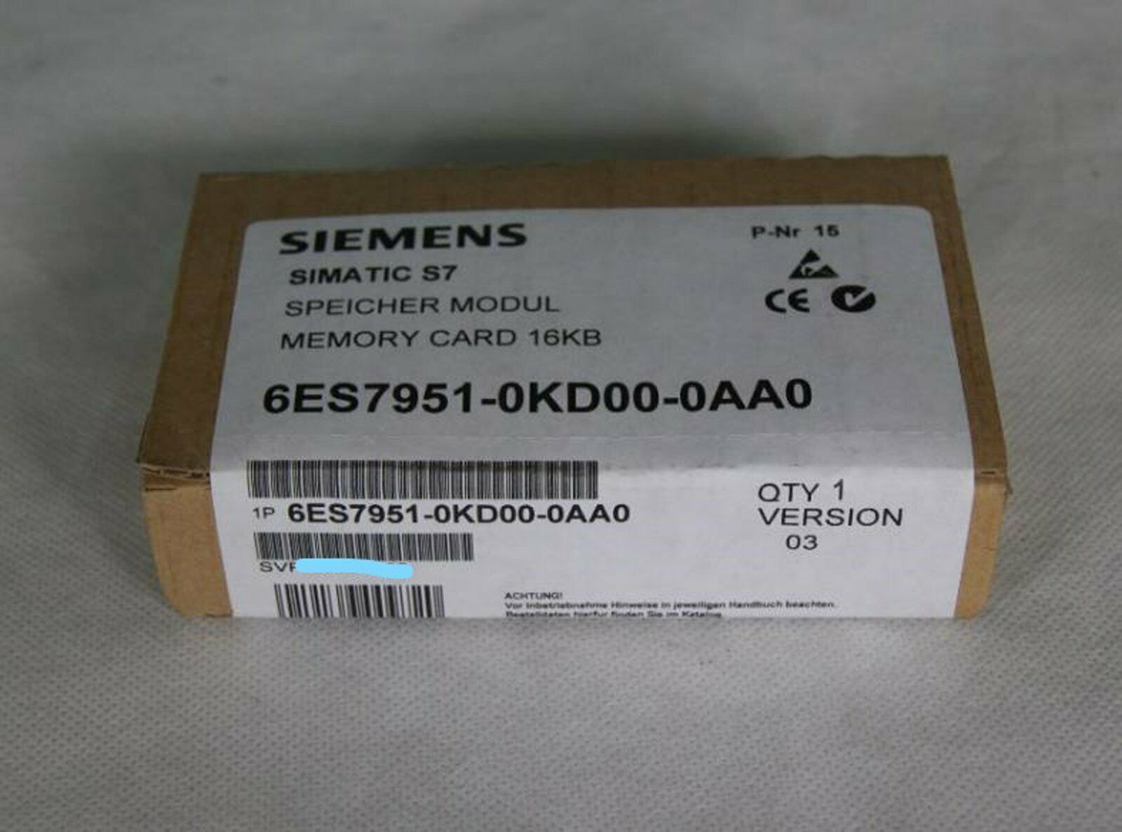 new  Siemens 6ES7951-0KD00-0AA0 6ES7 951-0KD00-0AA0 One year