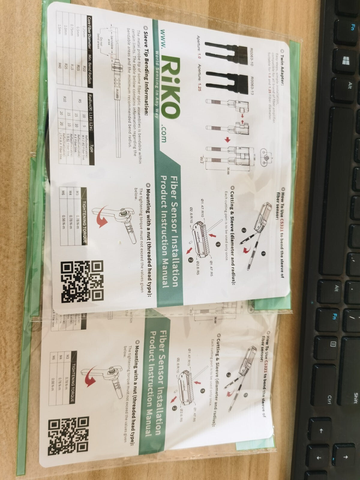 1PCS  RIKO PRC-310 PRC310 FIBER OPTIC SENSOR