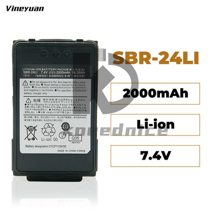 2pc SBR-24LI Battery Replacement for YAESU FT-70D YAESU FT-70DR FT-70DRS Radios