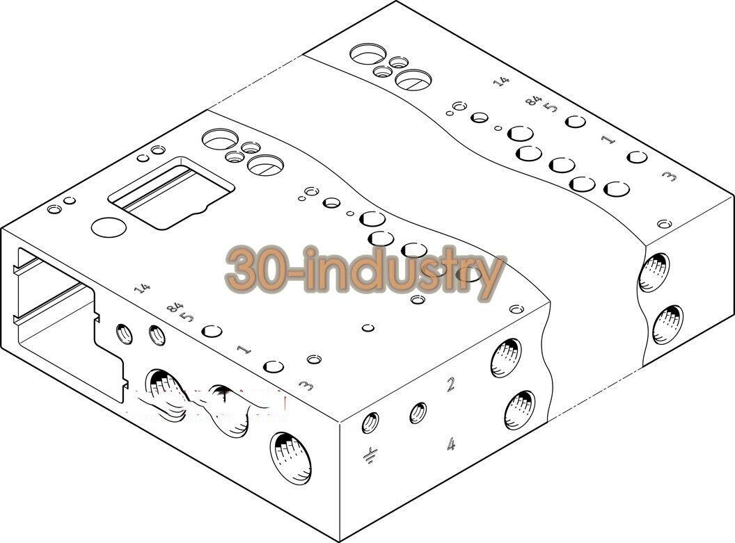 FESTO VABM-L1-14W-G14-16-GR Gas Circuit Board - 1 Piece - FESTO