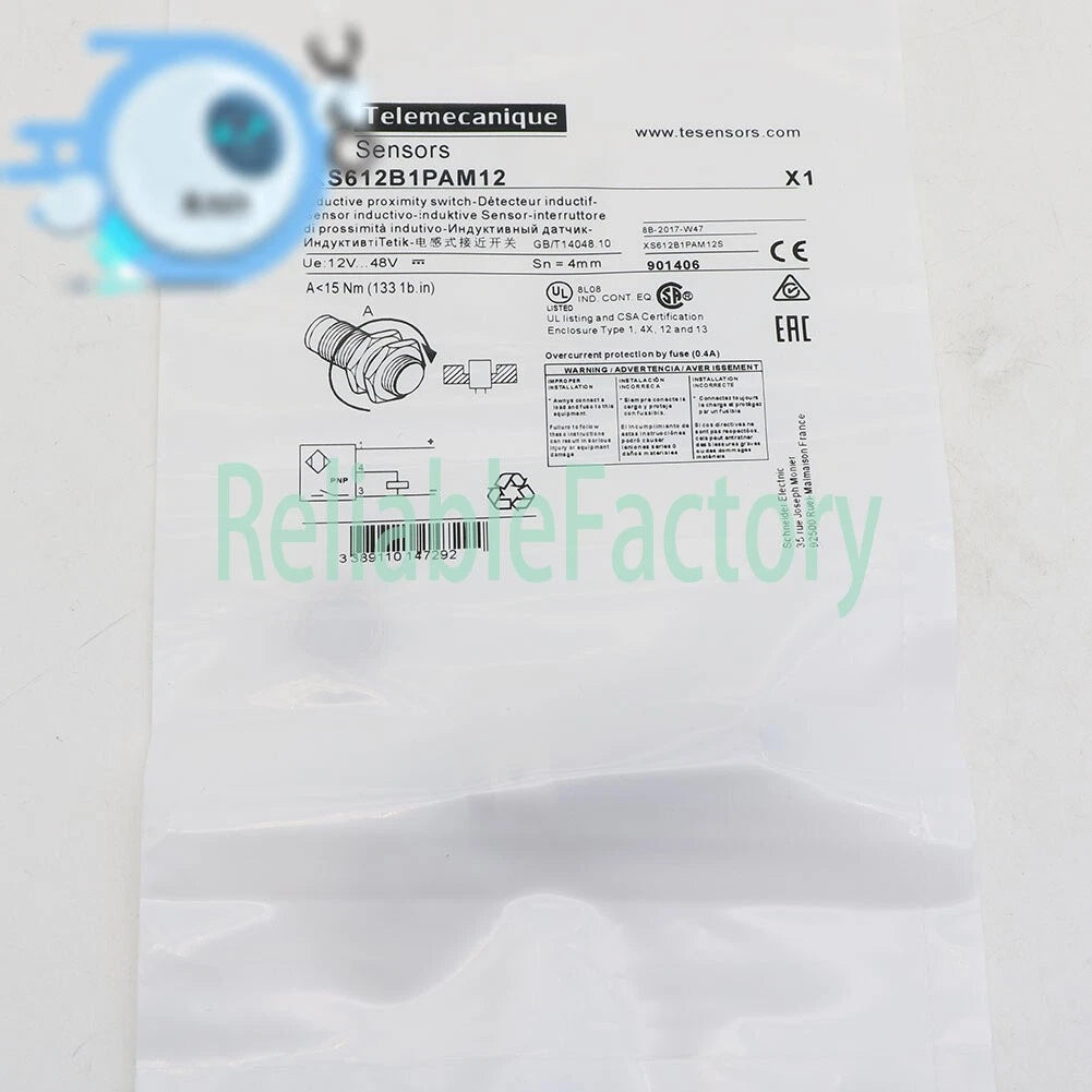 Proximity Switch Sensor Telemecanique XS612B1PAM12 1PCS Free Shipping