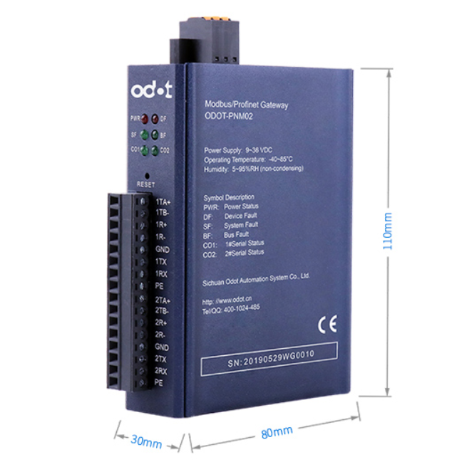 new ODOT Modbus rtu to Profinet communication protocol converter industrial gateway - ODOT