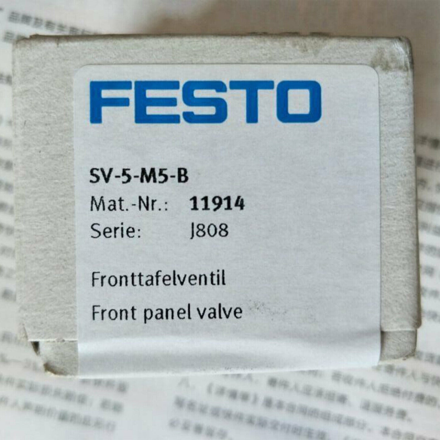FESTO Solenoid Valve SV-5-M5-B 11914 Fast - New ONE - FESTO