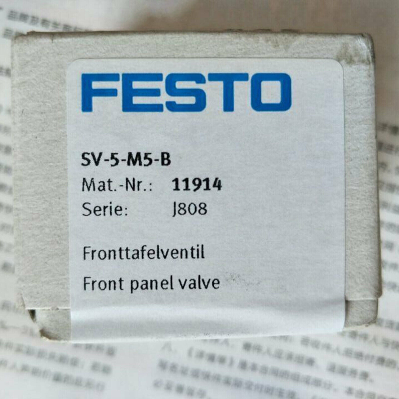 FESTO Solenoid Valve SV-5-M5-B 11914 Fast - New ONE - FESTO