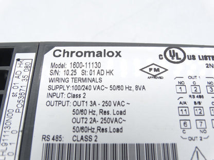 CHROMALOX 1600-11130 Temperature Controller with High Precision Thermometer - CHROMALOX