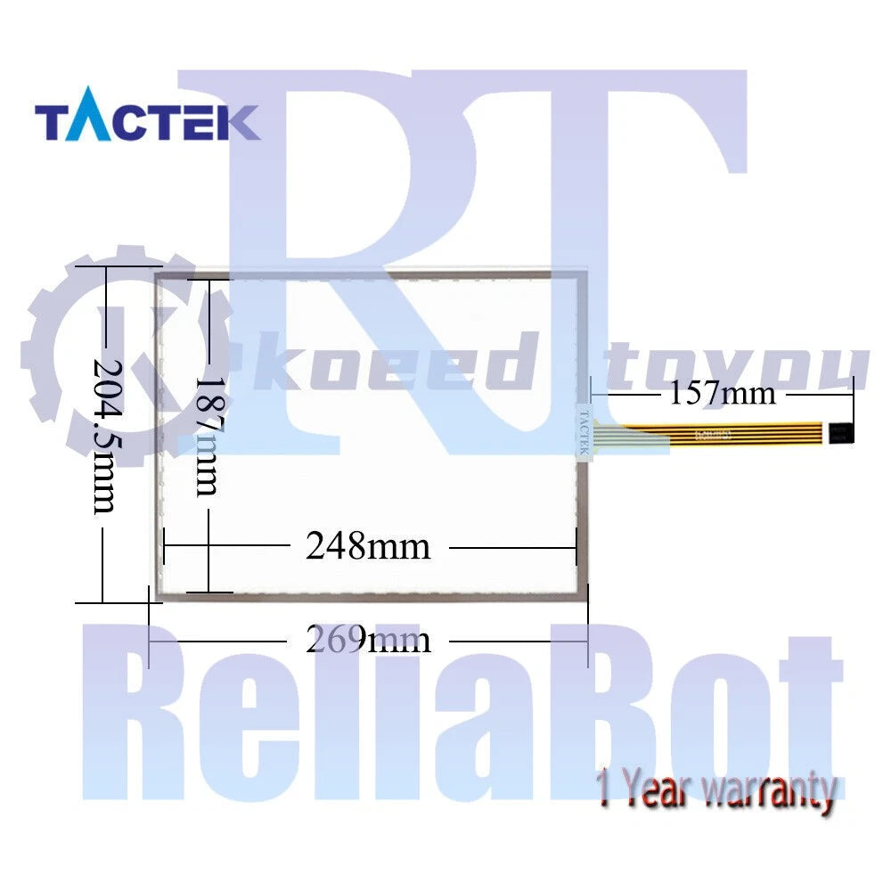 6AV6 644-0AA01-2AX0 Touch Screen Panel for 6AV6644-0AA01-2AX0 MP377 12"+ Overlay