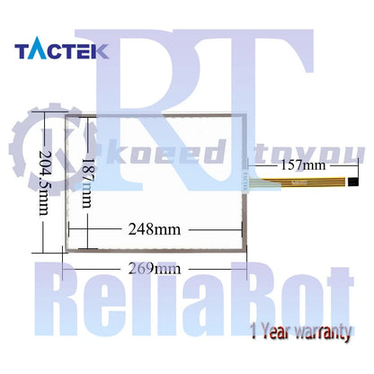 6AV6 644-0AA01-2AX0 Touch Screen Panel for 6AV6644-0AA01-2AX0 MP377 12"+ Overlay