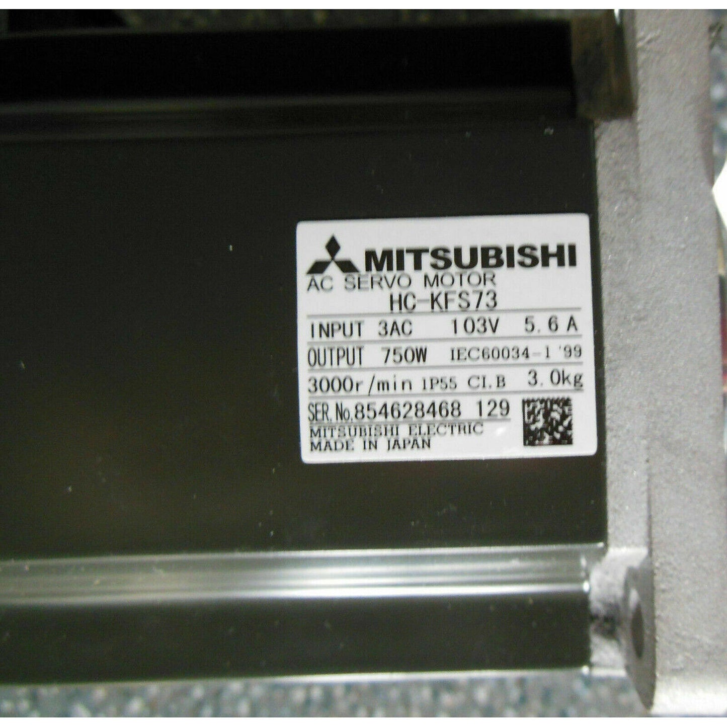 Mitsubishi HC-KFS73 750W AC Servo Motor in Box - MITSUBISHI