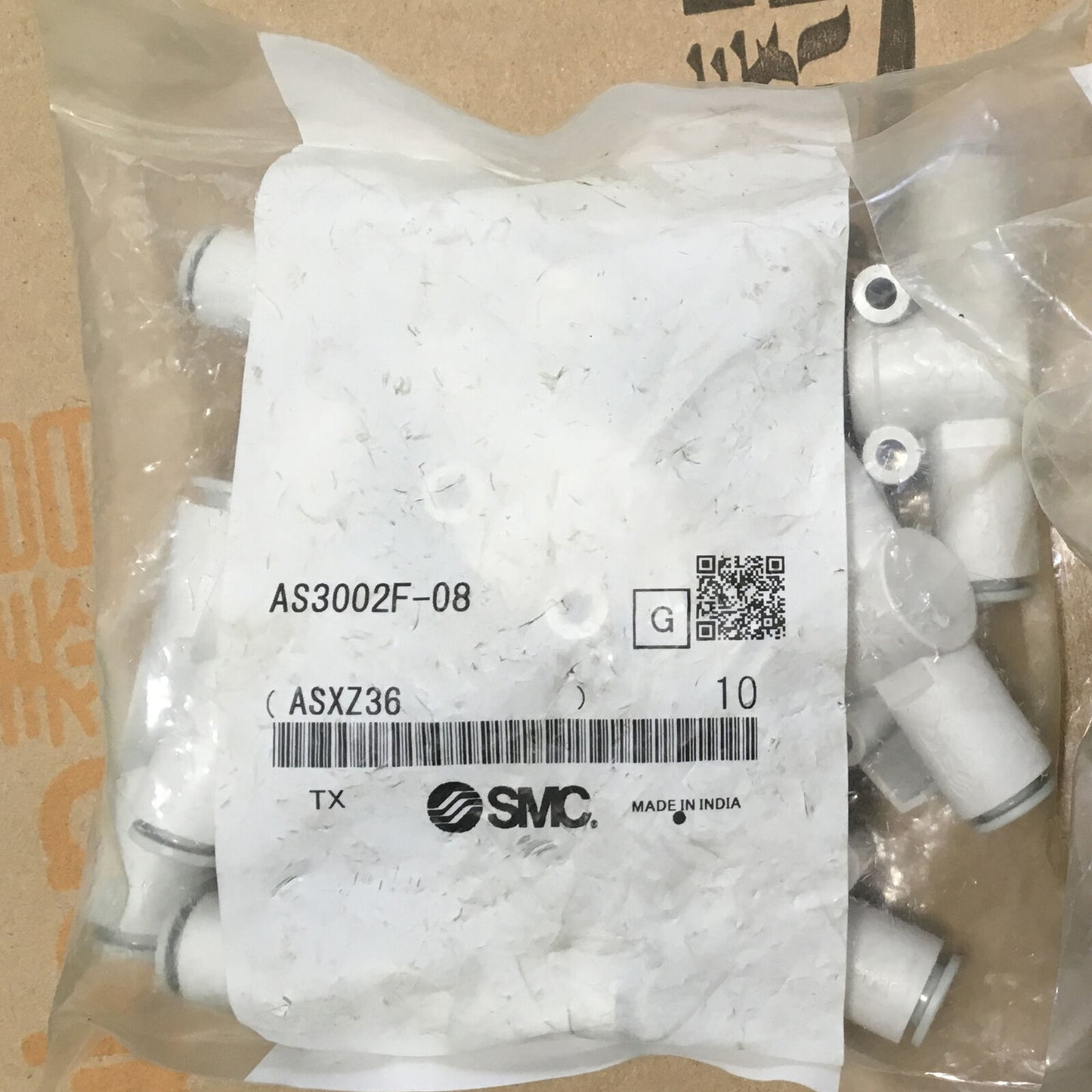 SMC AS3002F-08 Throttle Valve, 10PCS 1 Bag - SMC