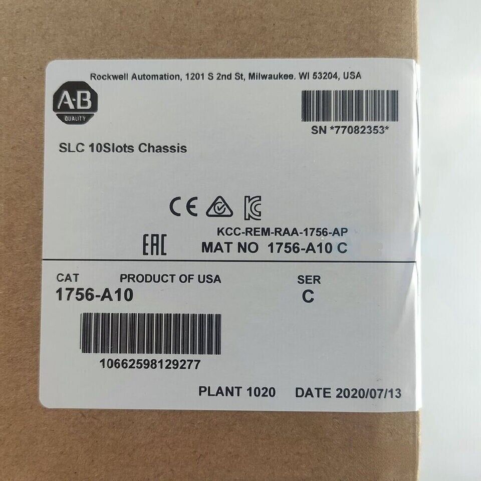 Allen-Bradley 1756A10 Ser/C ControlLogix 10-Slot Chassis - ALLEN-BRADLEY