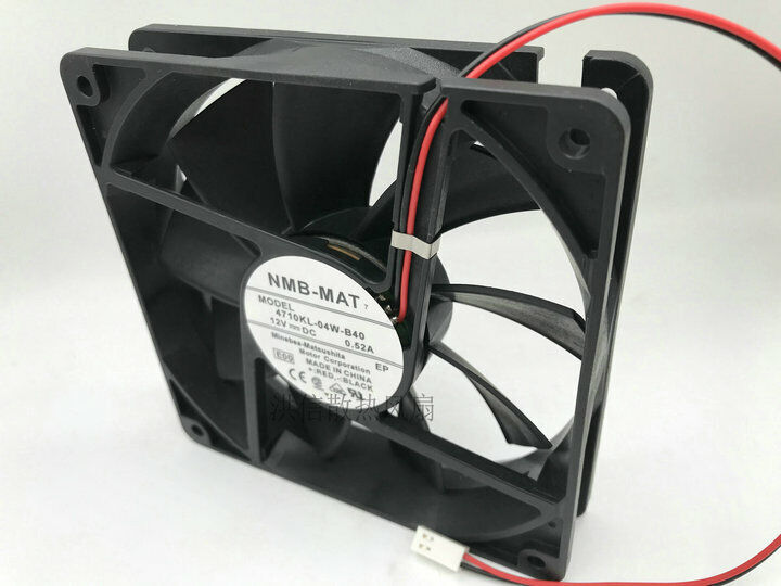 new 1 PCS NMB Fan 4710KL-04W-B40 DC 12V 0.52A 12025 12CM 2 Pin cooling fan - NMB