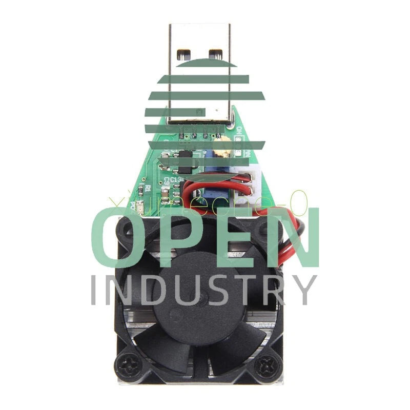 15W 3.7-13V Electronic Load Resistor USB Discharge Battery Tester with Fan