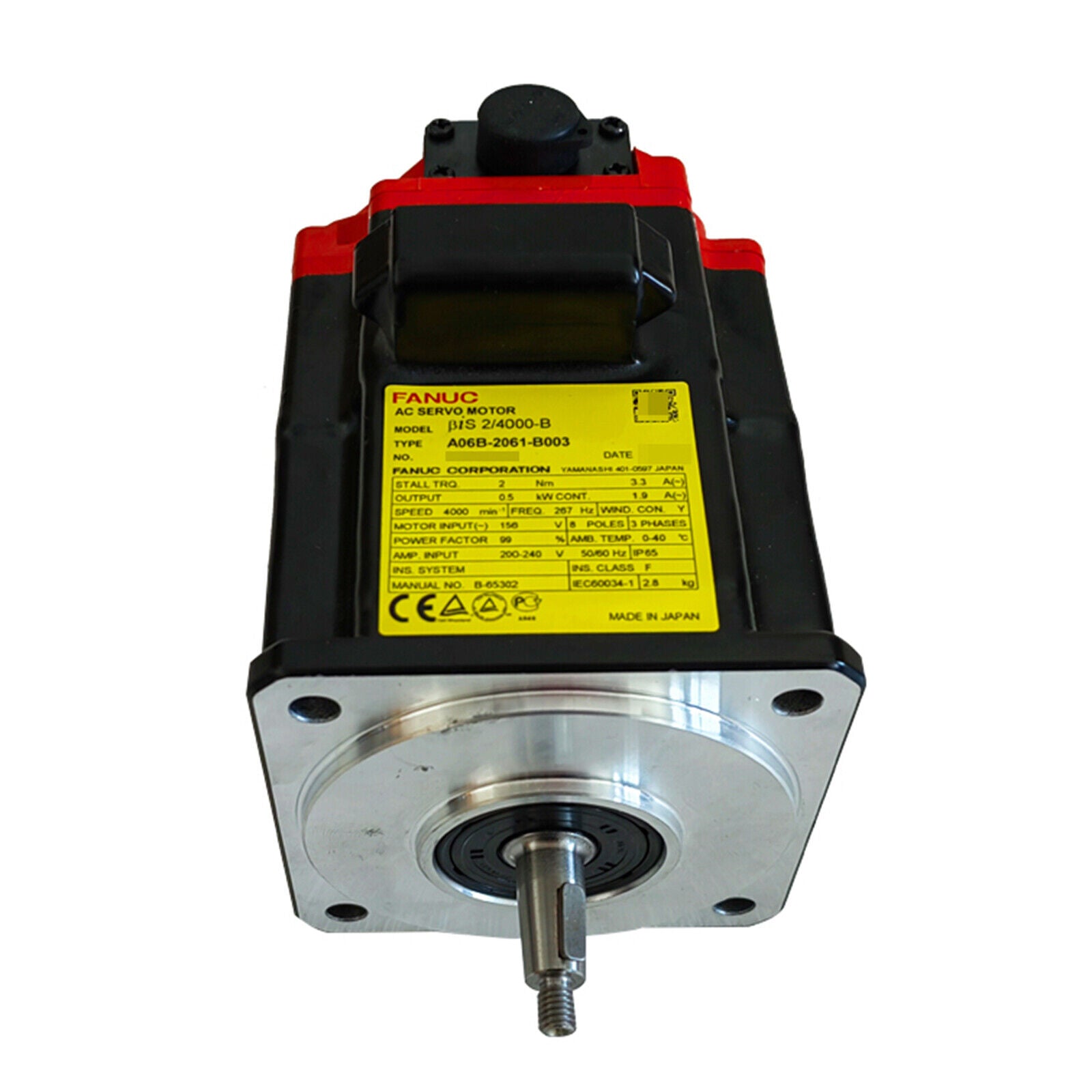 Used Fanuc A06B-2061-B003 Servo Motor A06B2061B003 – Fully Tested - FANUC