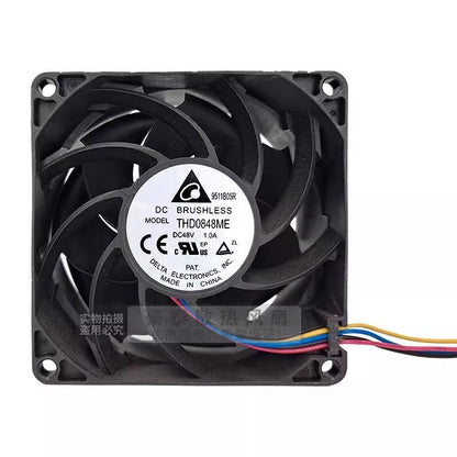 Delta THD0848ME DC48V 1.0A 8038 9500RPM 4-Wire Silent Cooling Fan