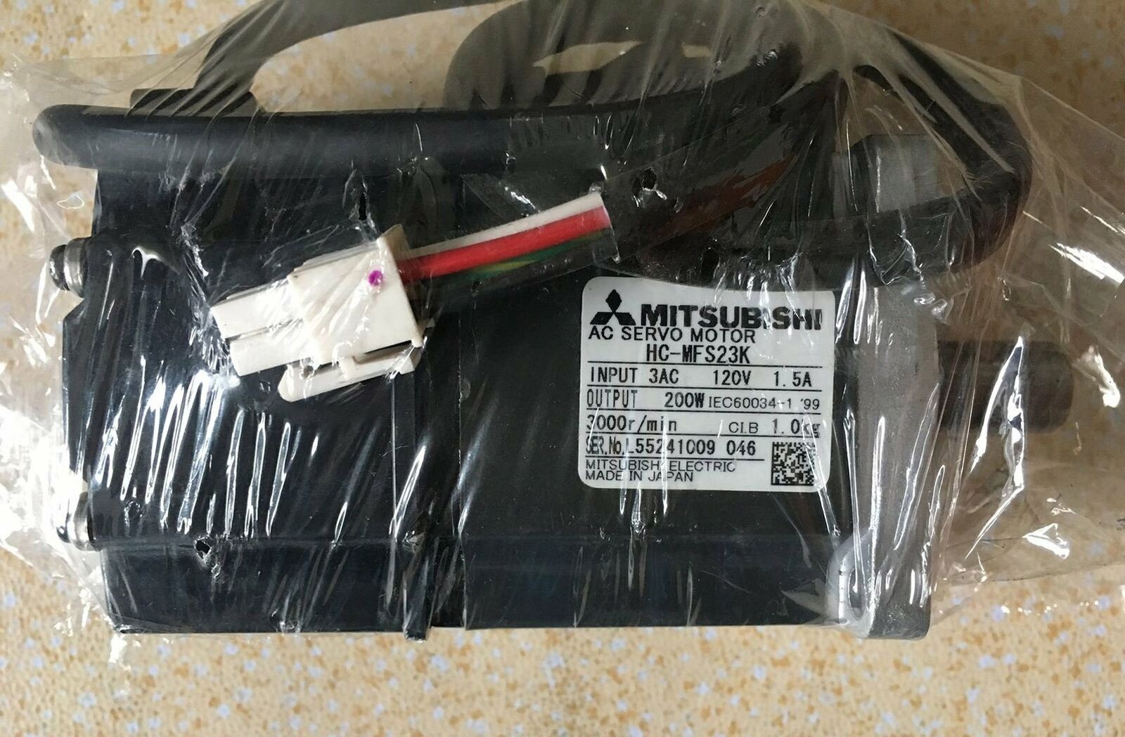 Used Mitsubishi Servo Motor HC-MFS23K 200W – Tested Good - MITSUBISHI