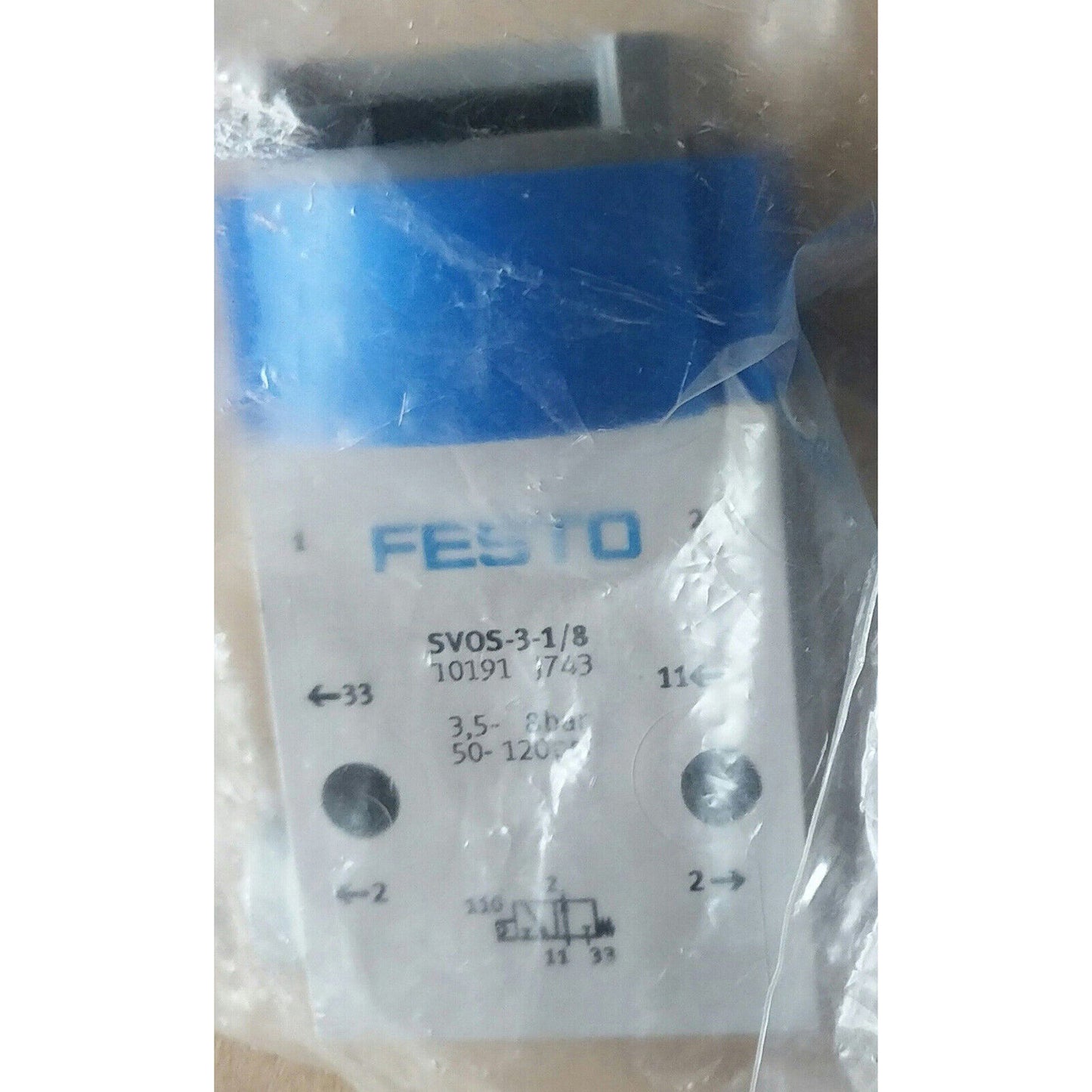 FESTO SVOS-3-1/8 10191 Mechanical Valve Stock - FESTO