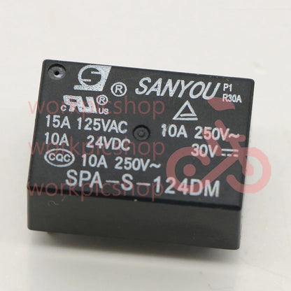 10PCS SANYOU SPA-S-124DM 24VDC Power Relay 4Pins #US
