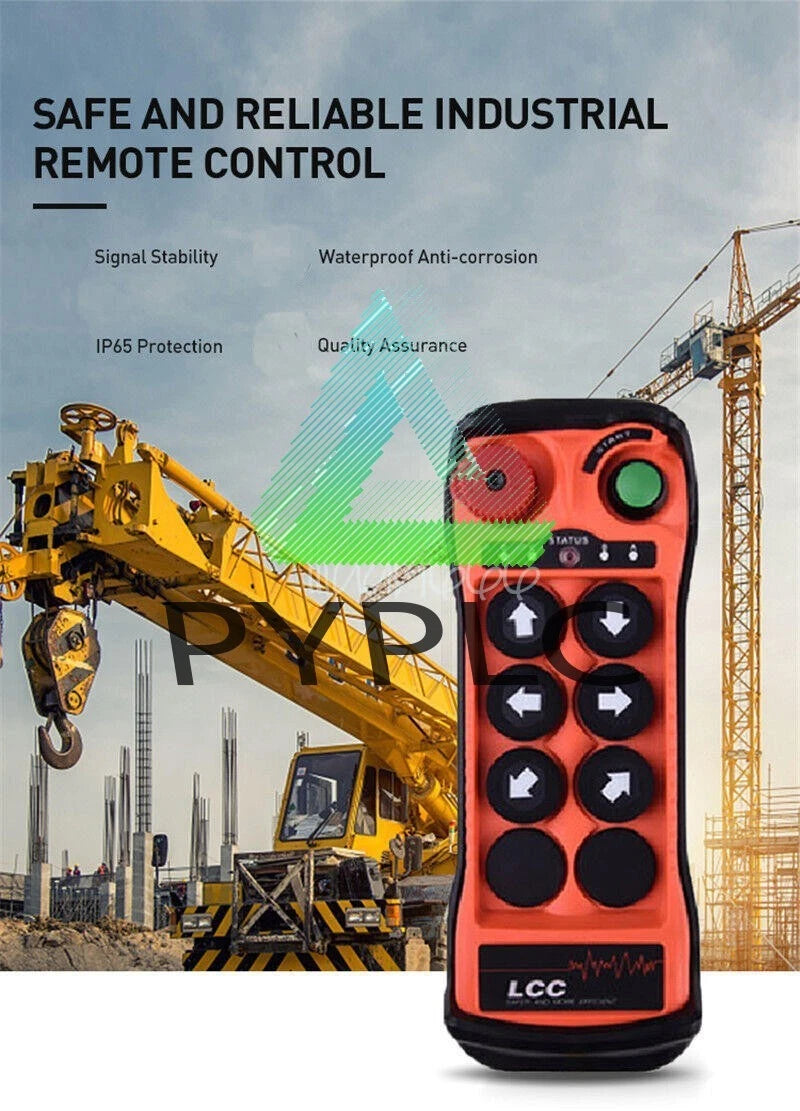 LCC single Hoist Crane Industrial Wireless Remote 1 Transmitter&1 Receiver Q600