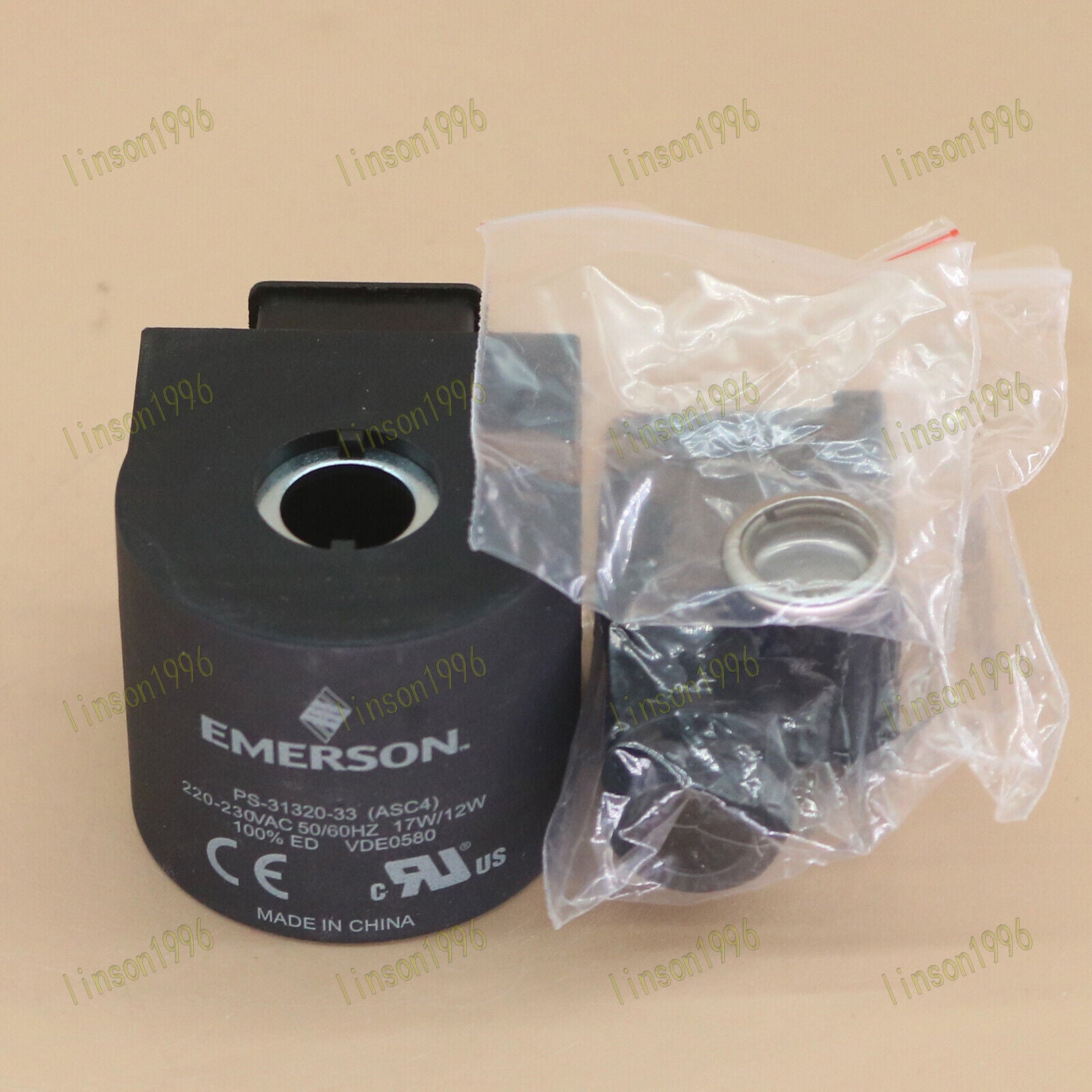 new One  EMERSON Solenoid valve coil ASC4 220V Fast EMERSON