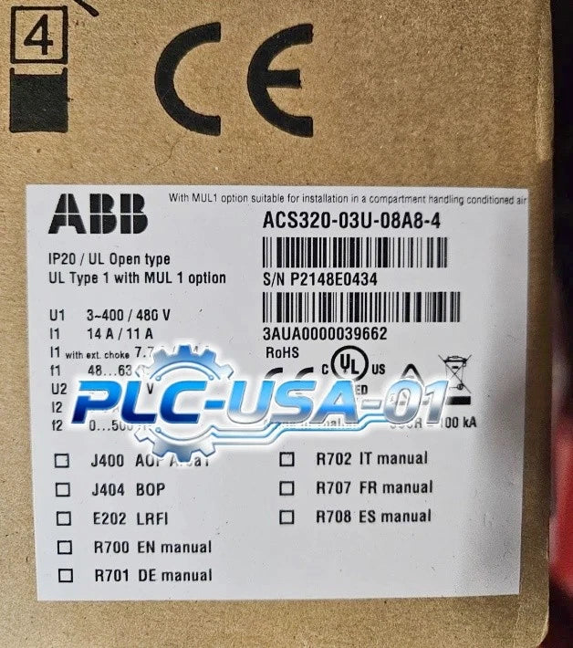 1PCS ABB ACS320-03U-08A8-4 Frequency Converter Fast delivery