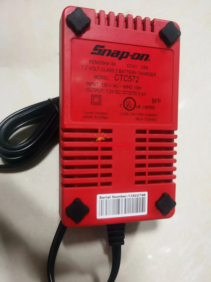 new  Battery Charger For Snap On CTC572 CTC-572 7.2V DC 0.8A 120V AC