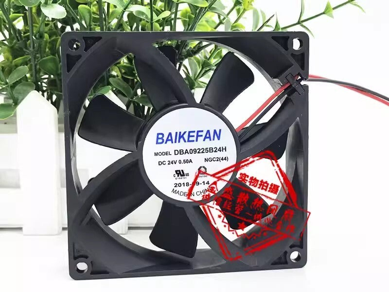 BAIKE DBA09225B24H 9025 DC24V 0.50A 9CM 2-Wire Inverter Cooling Fan
