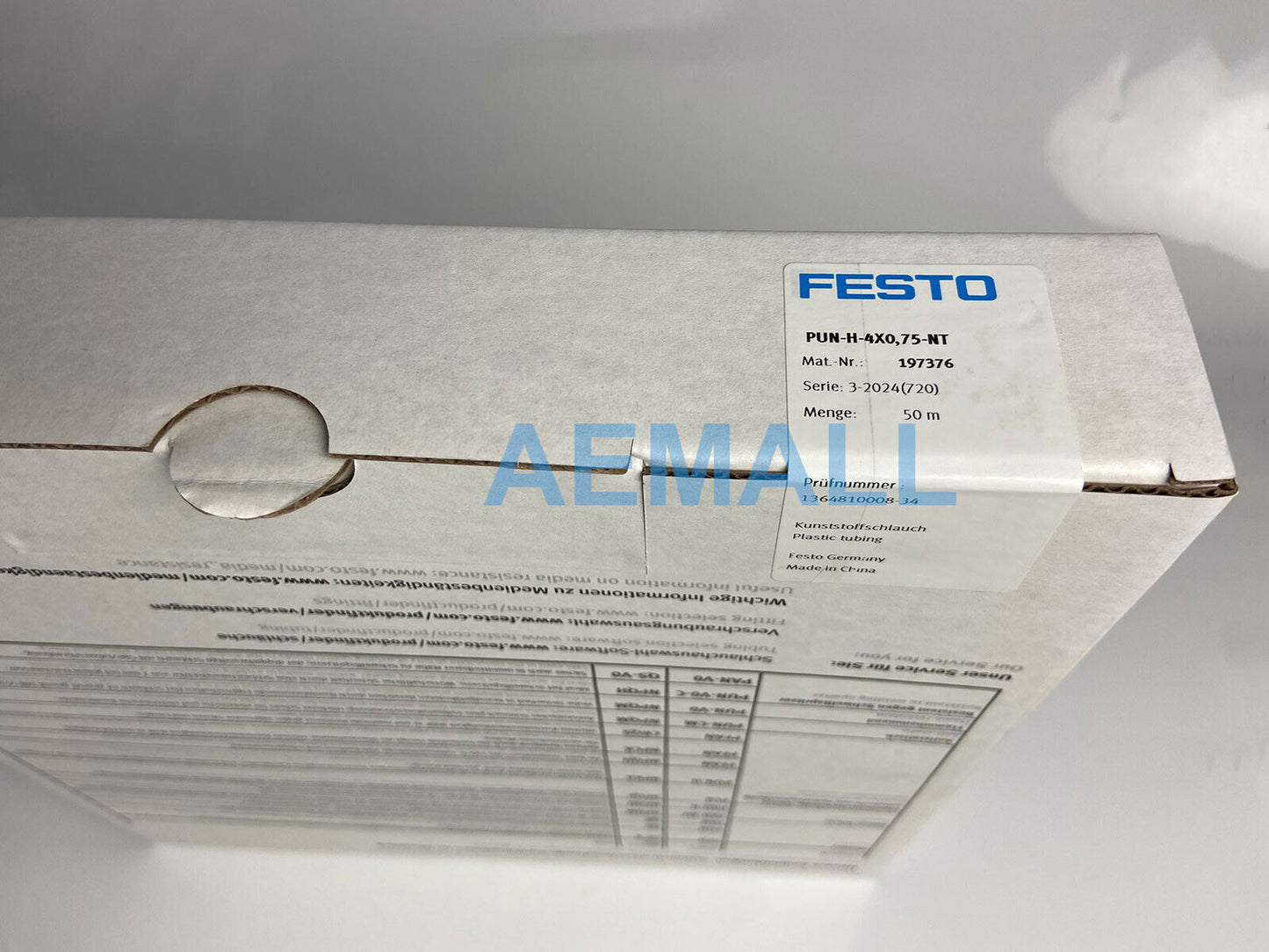 50meters Festo PUN-H-4X0,75-NT 197376 Plastic Tubing