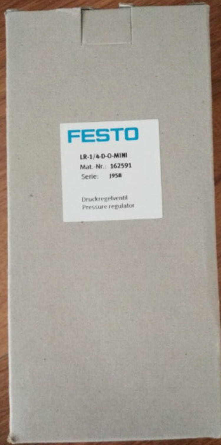 new FESTO LR-1/4-D-O-MINI 162591 Pressure Reducing Valve - FESTO