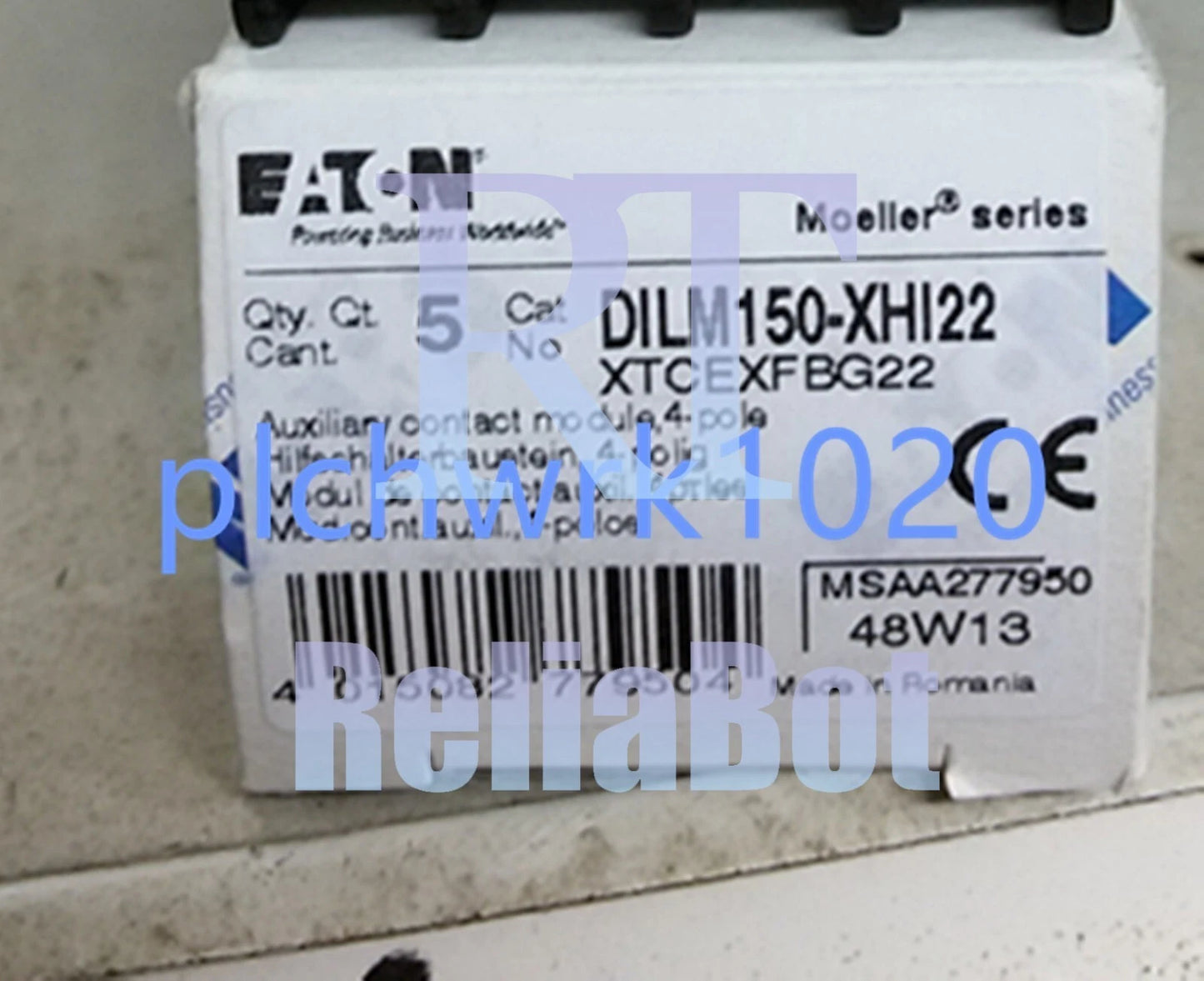 1 PCS EATON Contactor auxiliary contact DILM150-XHI22