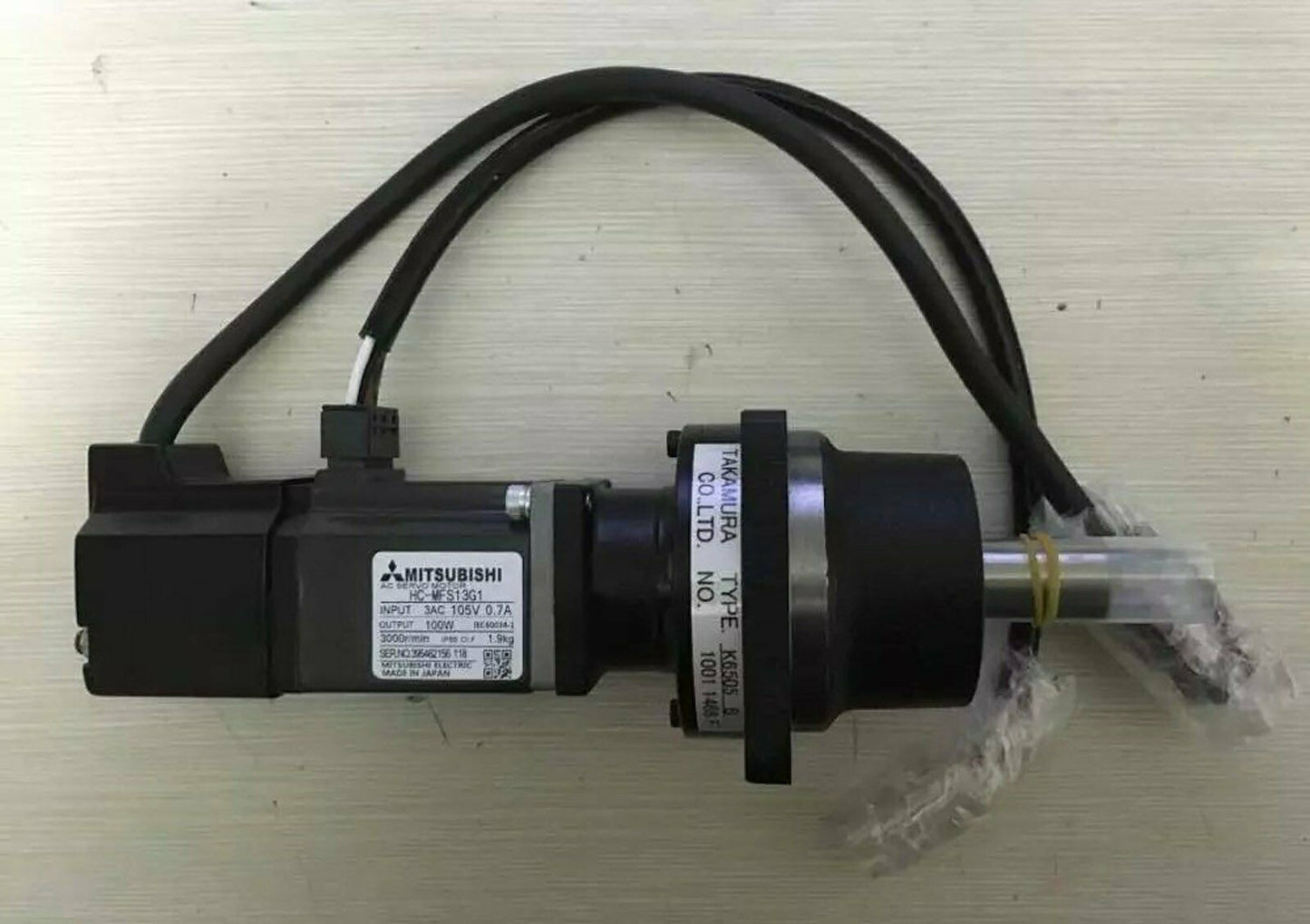 Mitsubishi ONE AC Servo Motor HC-MFS13G1 One Year - MITSUBISHI