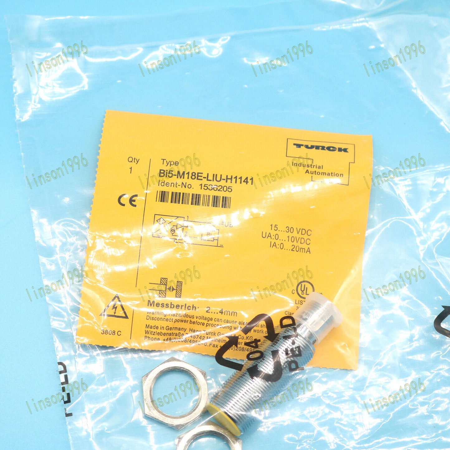 Inductive Sensor BI5-M18E-LIU-H1141 - TURCK