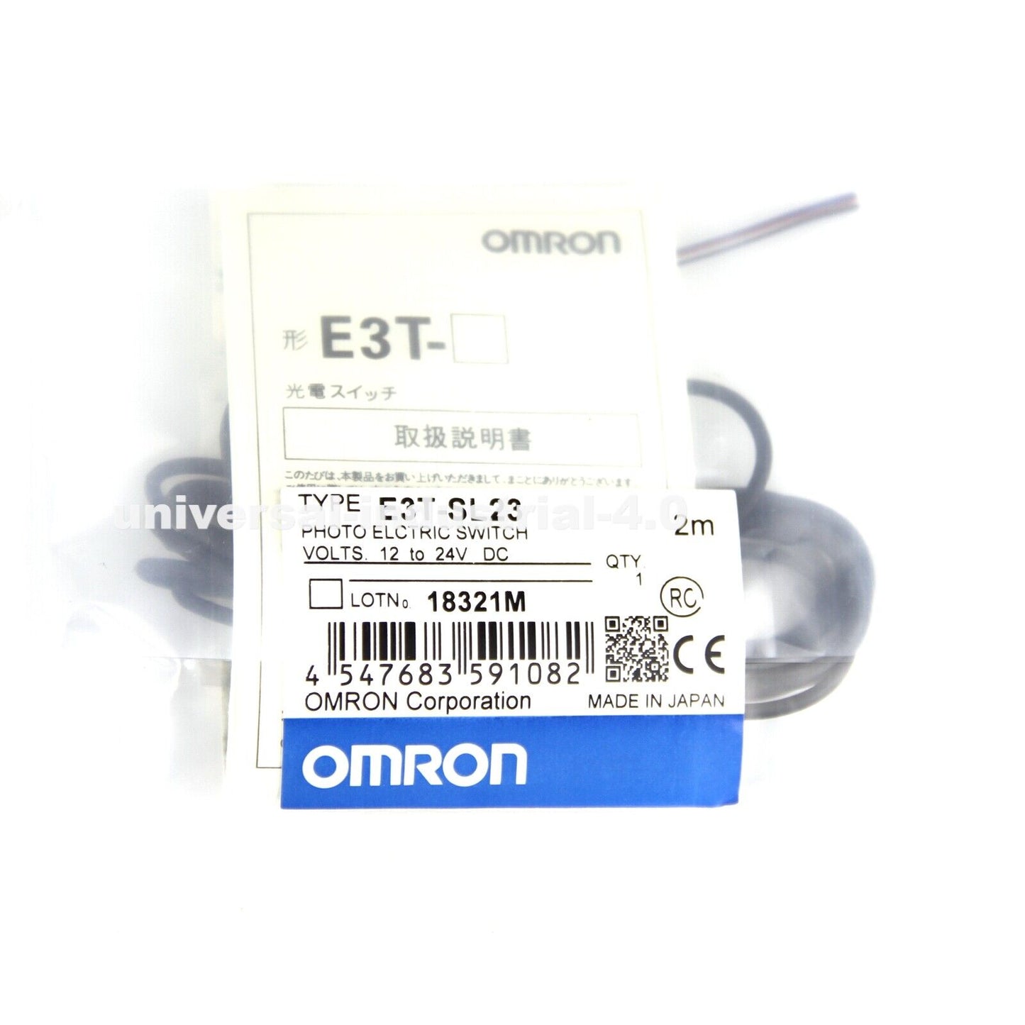 Omron E3T-SL23 Reflective Photoelectric Switch Sensor 2M 12-24VDC - OMRON
