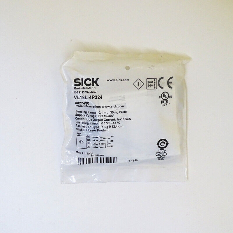 Photoelectric Sensors VL18L-4P324 - SICK