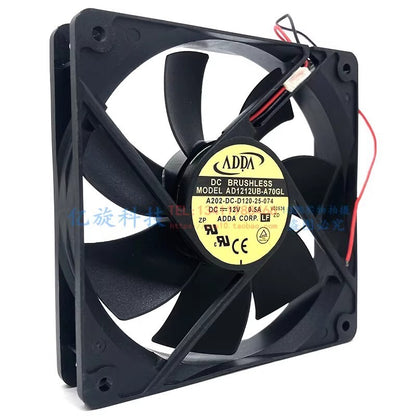 ADDA AD1212UB-A70GL 12025 DC12V 0.5A 12CM 2-wire high airflow case cooling fan