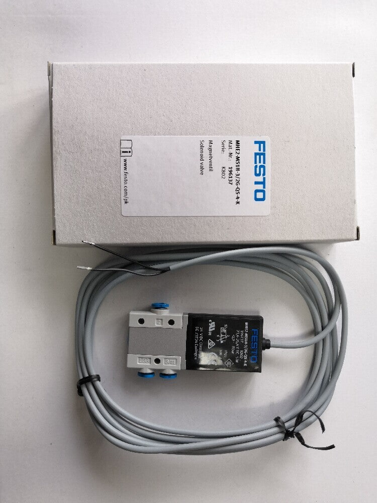1PC  FESTO Solenoid valve MHE2-MS1H-3/2G-QS-4-K（196137）