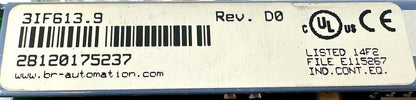 used B&R Automation 3IF613.9 Interface Module - B&R AUTOMATION