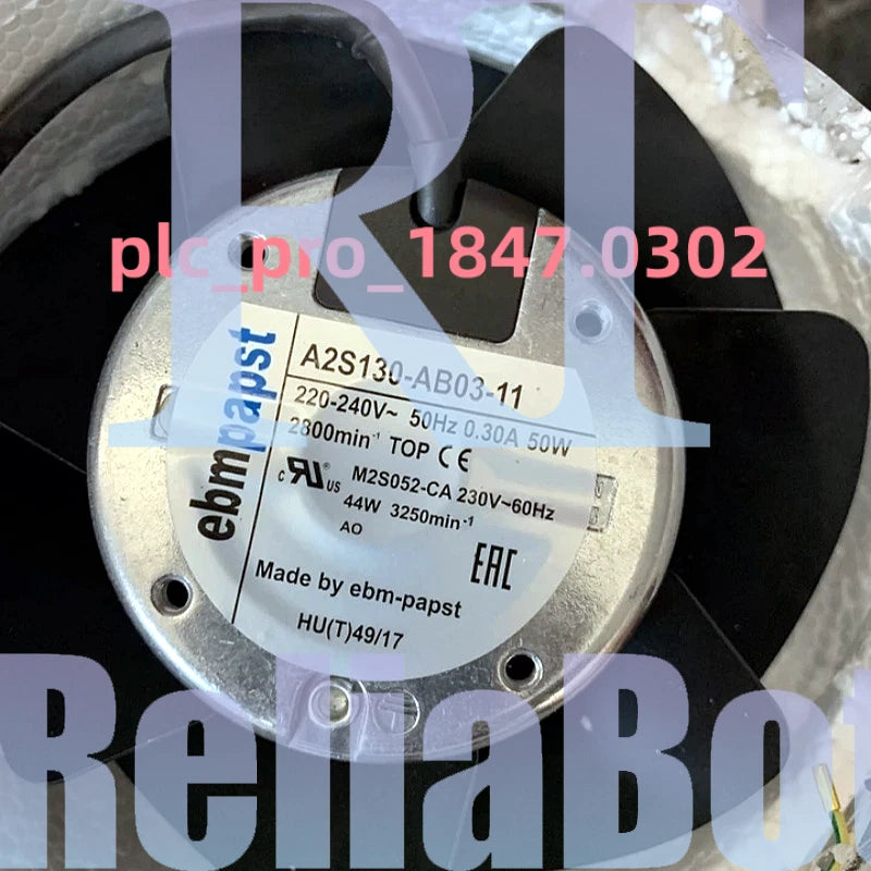 1PCS Ebmpapst A2S130-AB03-11 Inverter Fan 220-240V 50W 2-Wire Fast Delivery