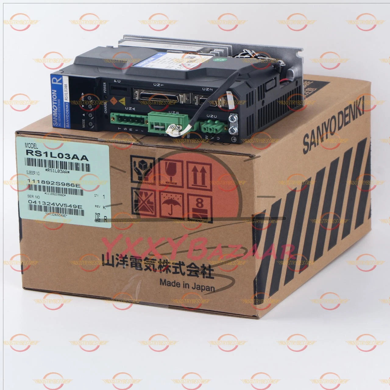 1Pcs SANYO DENKI Servo Driver RS1L03AA